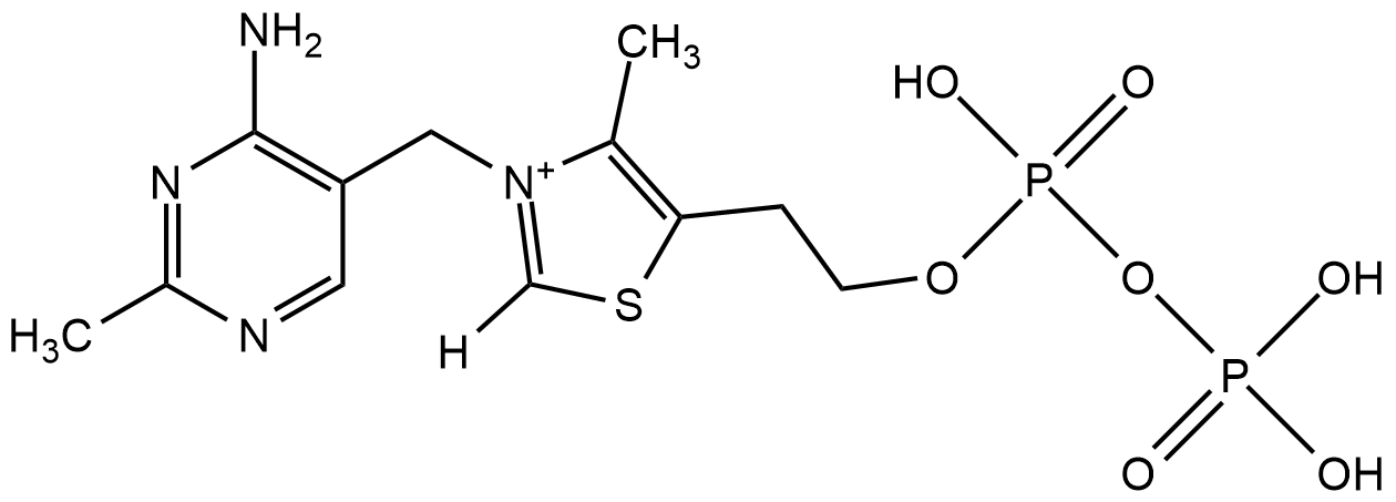 Кокарбоксилаза формула структурная. ТПФ кофермент формула. Витамин б1 формула кофермента. Тиамин структура.